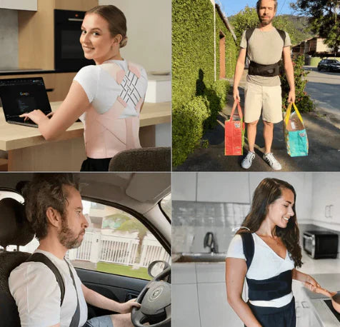 Alinea®X: Corrector de Postura Ultra Confort + Rodillo Masajeador Cuello