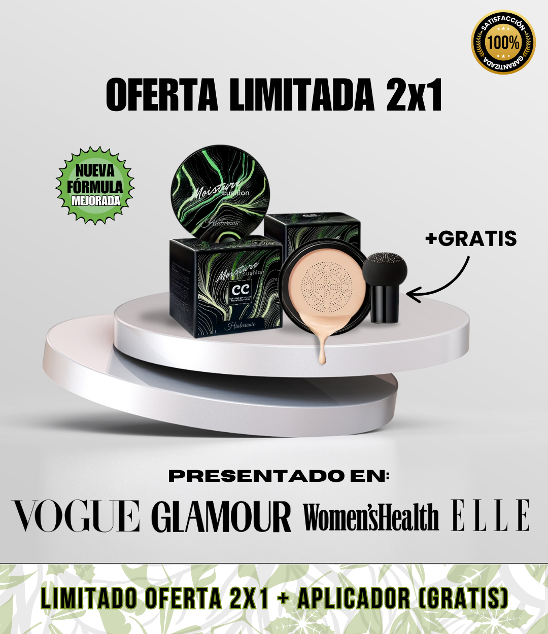 Base de Maquillaje Moisture Cushion® CC Hialuronic - OFERTA LIMITADA 7 ABRIL
