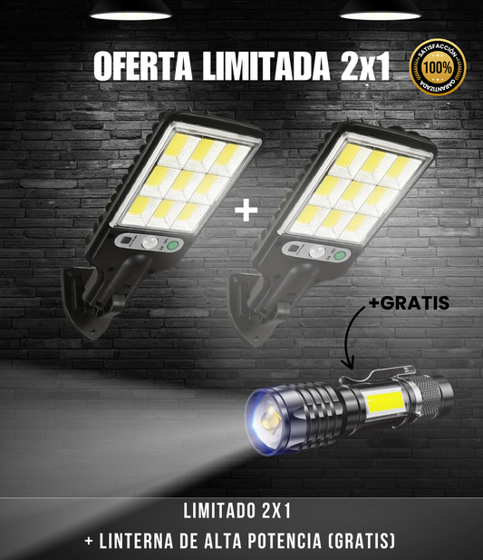 Lampara Solar: SolarPulse® - OFERTA LIMITADA 2x1 + LINTERNA (GRATIS)