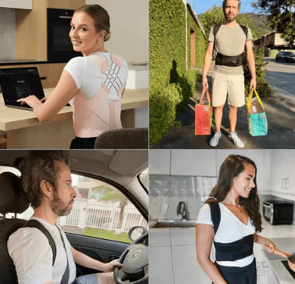 Alinea®X: Corrector de Postura Ultra Confort + Rodillo Masajeador Cuello