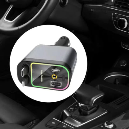 Cargador de teléfono retráctil 4 en 1  de carga rápida, con Starlight